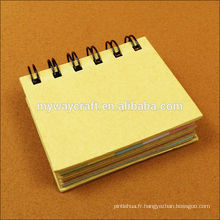 Mini bloc-notes kraft notepad notepad et notes collantes